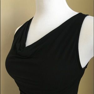 Sleeveless cowl top